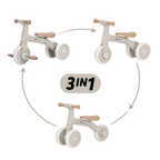 Petite&Mars bicicleta de echilibru multifunctionala 3in1 BINGO 12m+ Ivory White