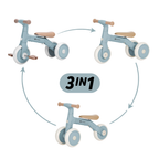 Petite&Mars bicicleta de echilibru multifunctionala 3in1 BINGO 12m+ Sterling Blue