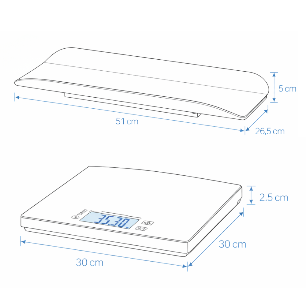 Petite&Mars cantar digital multifunctional 2in1 LIBRA 0m+