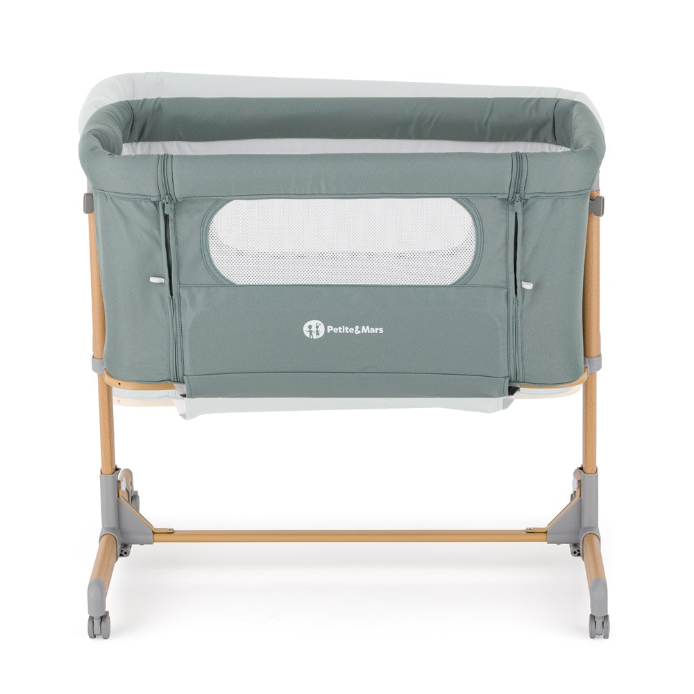 Petite&Mars co-sleeper compact 2in1 GRACE 0m+ Foggy Green