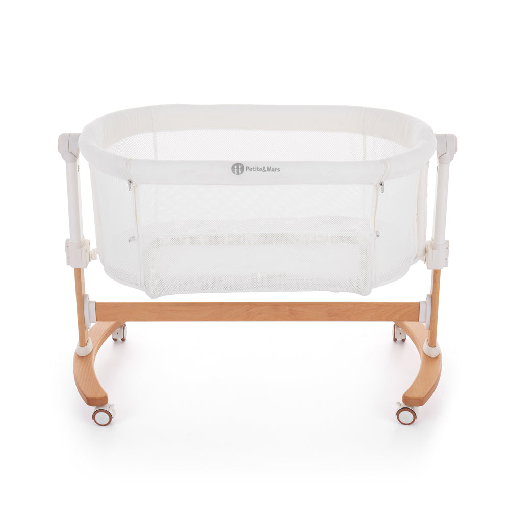 Petite&Mars co-sleeper reglabil 2in1 GLORY cu functie de leganare 