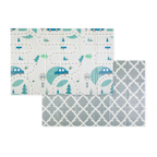 Petite&Mars covor de joaca pliabil 130x200 cm Campy L 0m+ Cars&Arabesca