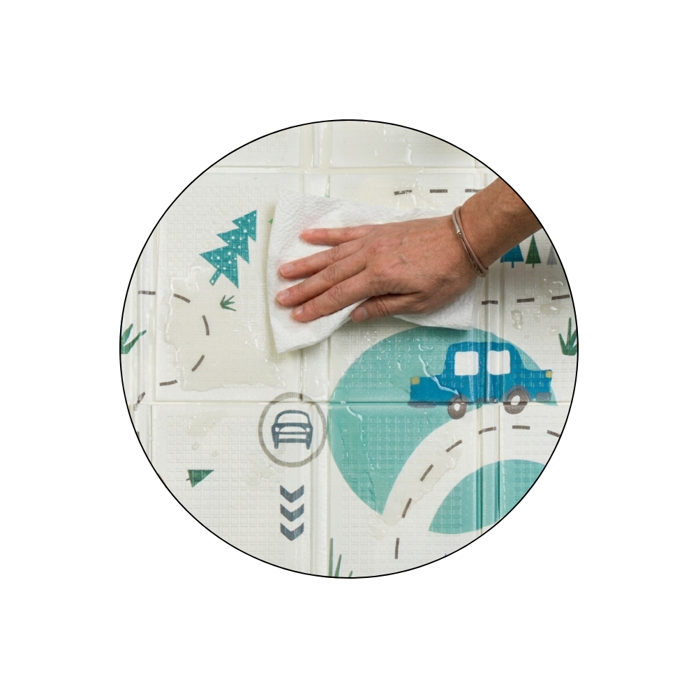 Petite&Mars covor de joaca pliabil 130x200 cm Campy L 0m+ Cars&Arabesca