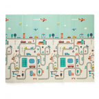 Petite&Mars covor de joaca pliabil Campy 0m+ Elephant/City