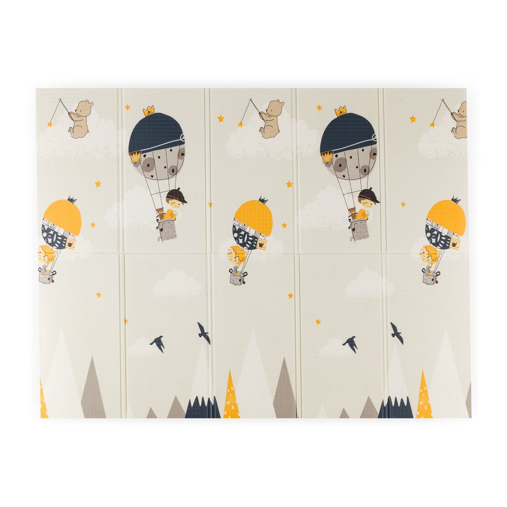 Petite&Mars covor de joaca pliabil Campy 0m+ Mountains&Triangles