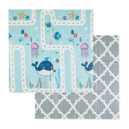 Petite&Mars covor de joaca pliabil 120x120 cm Campy S 0m+ Ocean&Arabesca