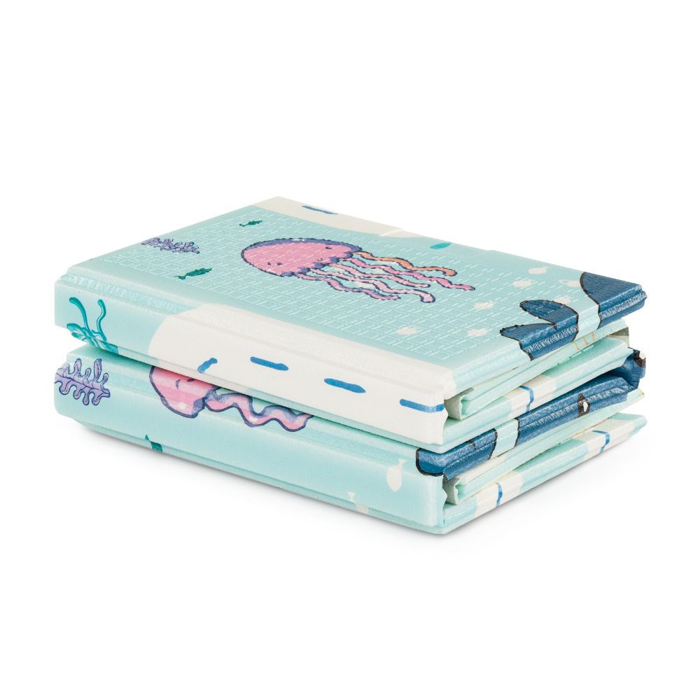 Petite&Mars covor de joaca pliabil 120x120 cm Campy S 0m+ Ocean&Arabesca