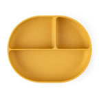 Petite&Mars farfurie ovala compartimentata din silicon cu ventuza Take&Match 6m+ Intense Ochre