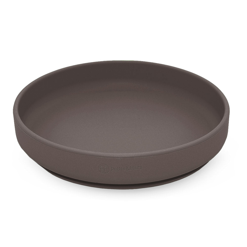Petite&Mars farfurie plata silicon Take&Match 6m+ Bitter Cocoa