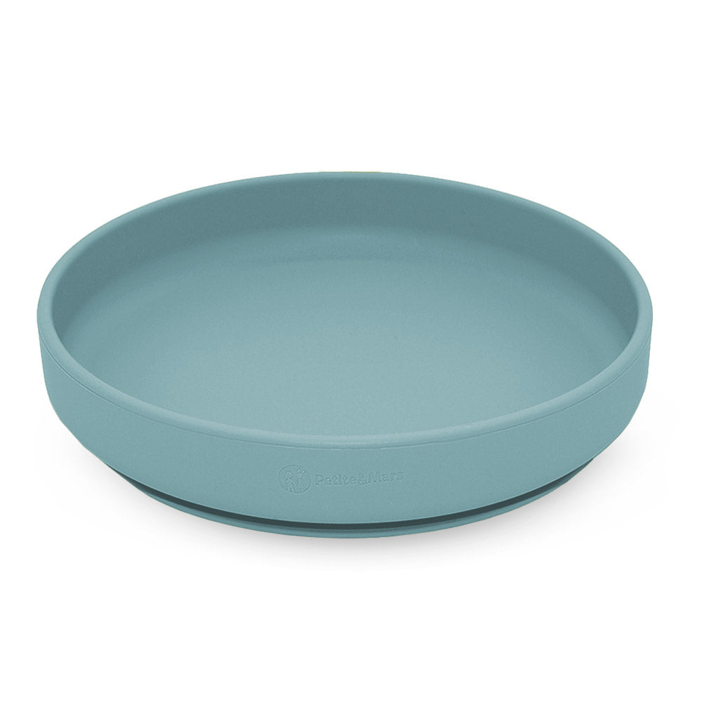 Petite&Mars farfurie plata silicon Take&Match 6m+ Frosted Sky