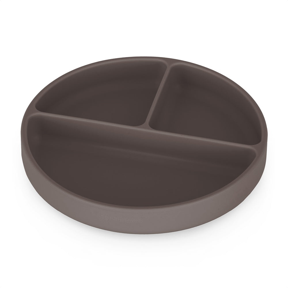Petite&Mars farfurie rotunda compartimentata Take&Match 6m+ Bitter Cocoa