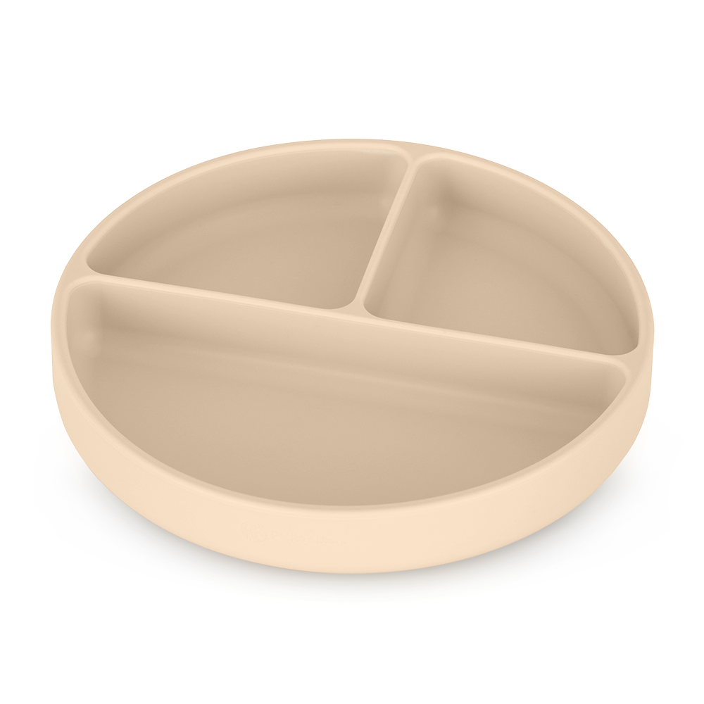 Petite&Mars farfurie rotunda compartimentata Take&Match 6m+ Desert Sand