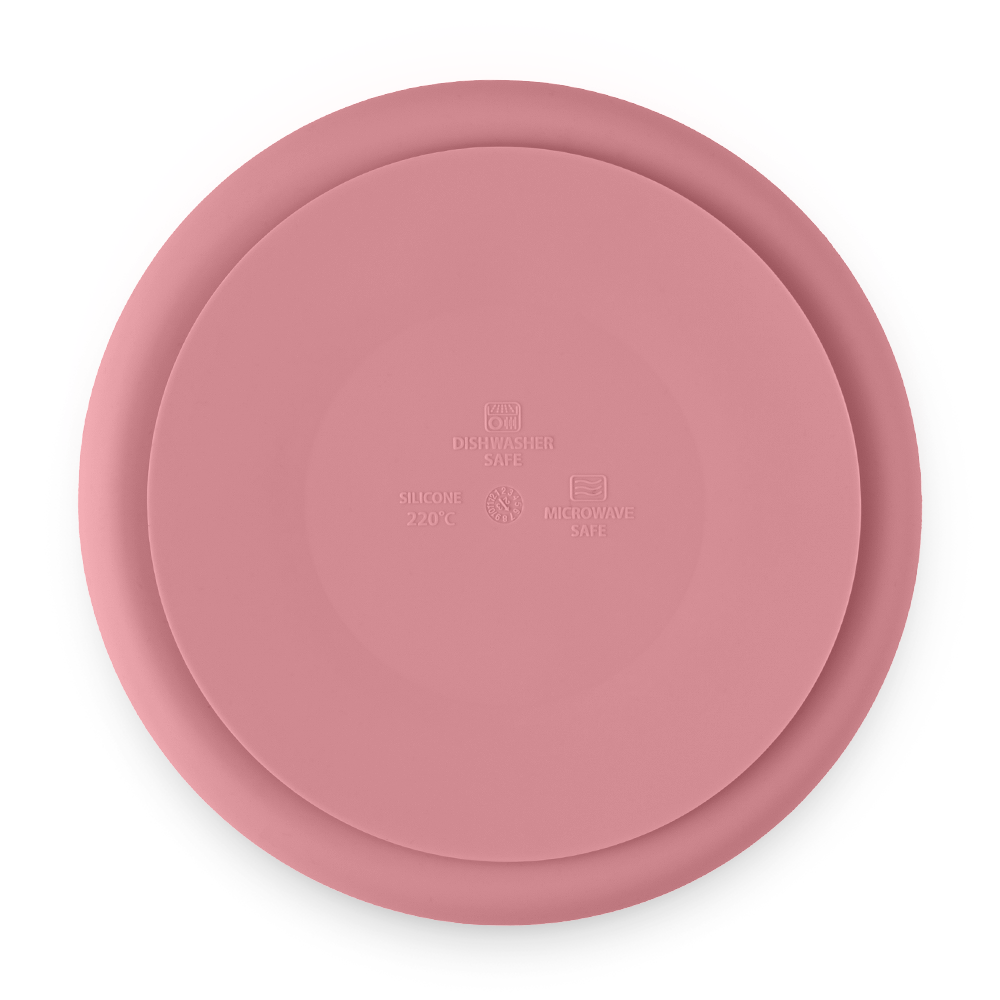 Petite&Mars farfurie rotunda compartimentata Take&Match 6m+ Dusty Rose