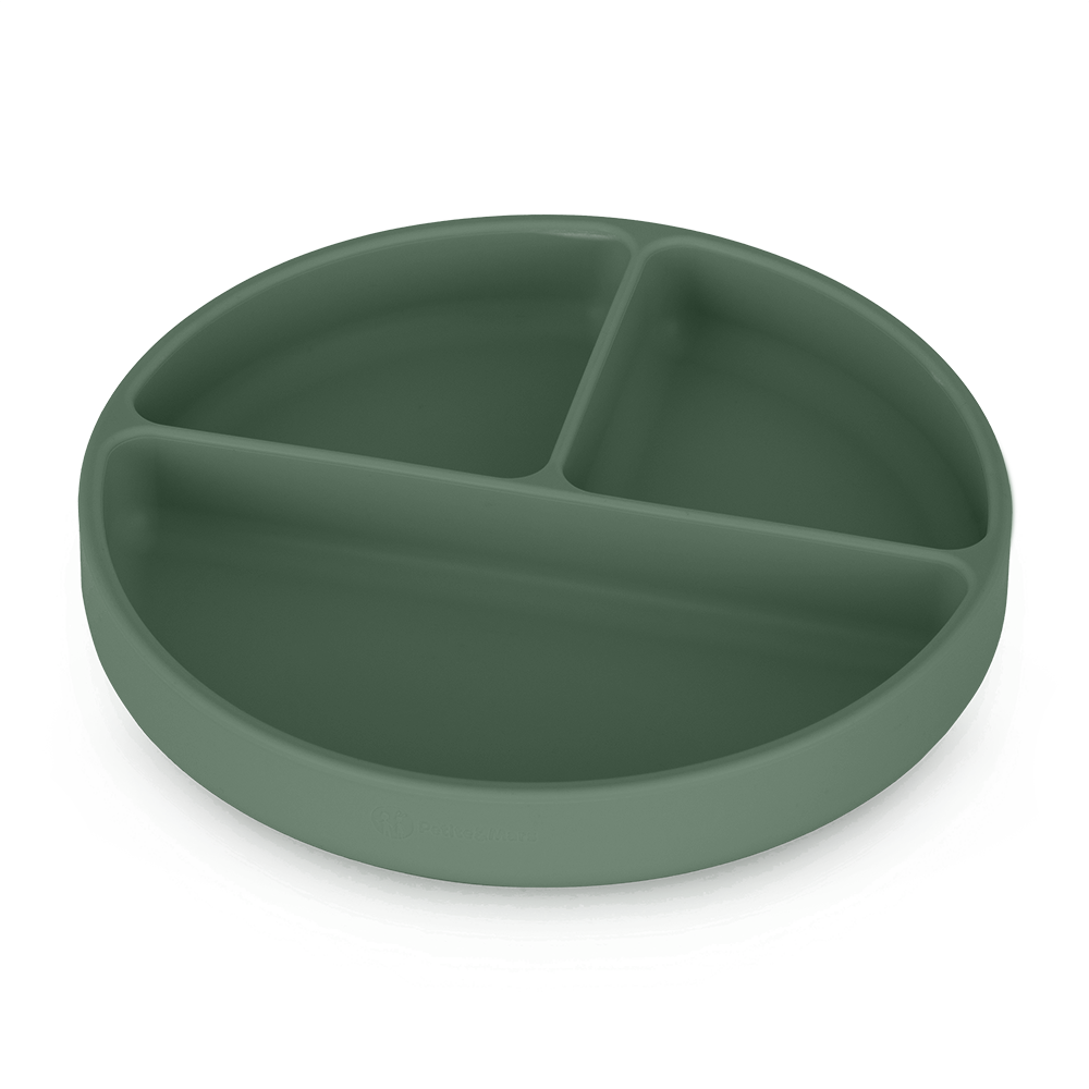 Petite&Mars farfurie rotunda compartimentata Take&Match 6m+ Misty Green