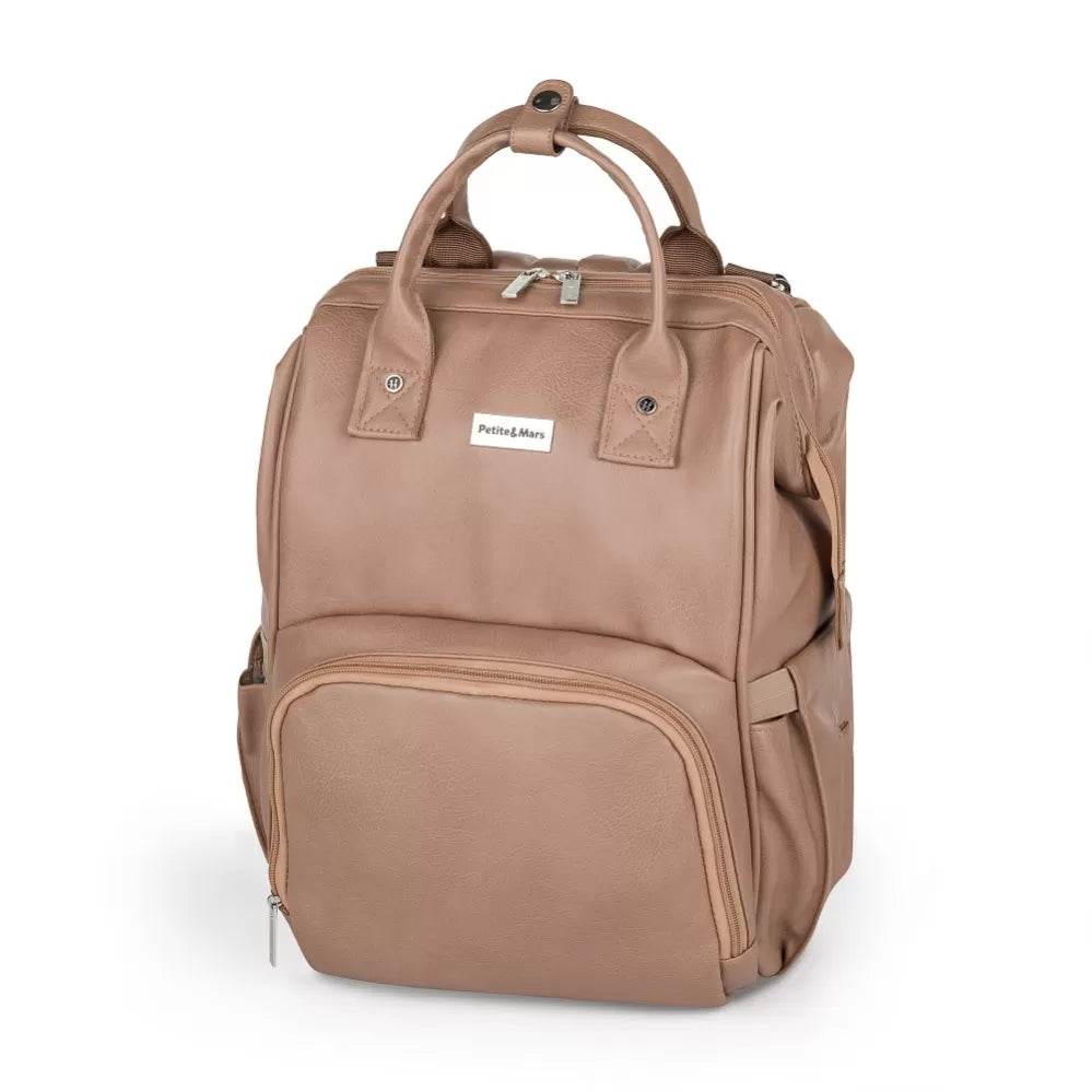 Petite&Mars geanta mamici Jasper 0m+ Camel Beige