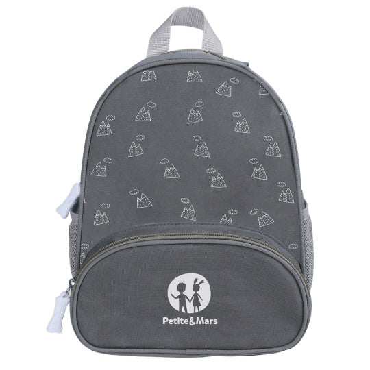 Petite&Mars geanta tip rucsac Backie 3 ani+ Grey Hills