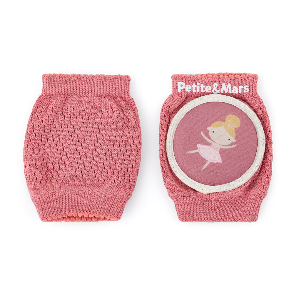 Petite&Mars genunchiere cu pernute 6m+ 2 buc Roz