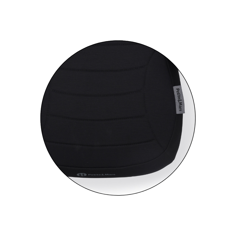 Petite&Mars inaltator auto Zuno 125-150 cm Coal Black