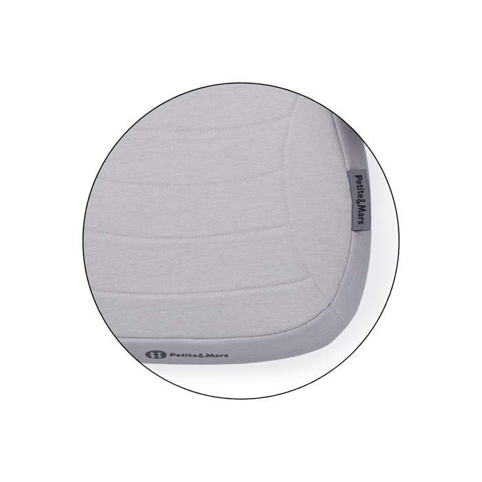Petite&Mars inaltator auto Zuno 125-150 cm Gentle Grey