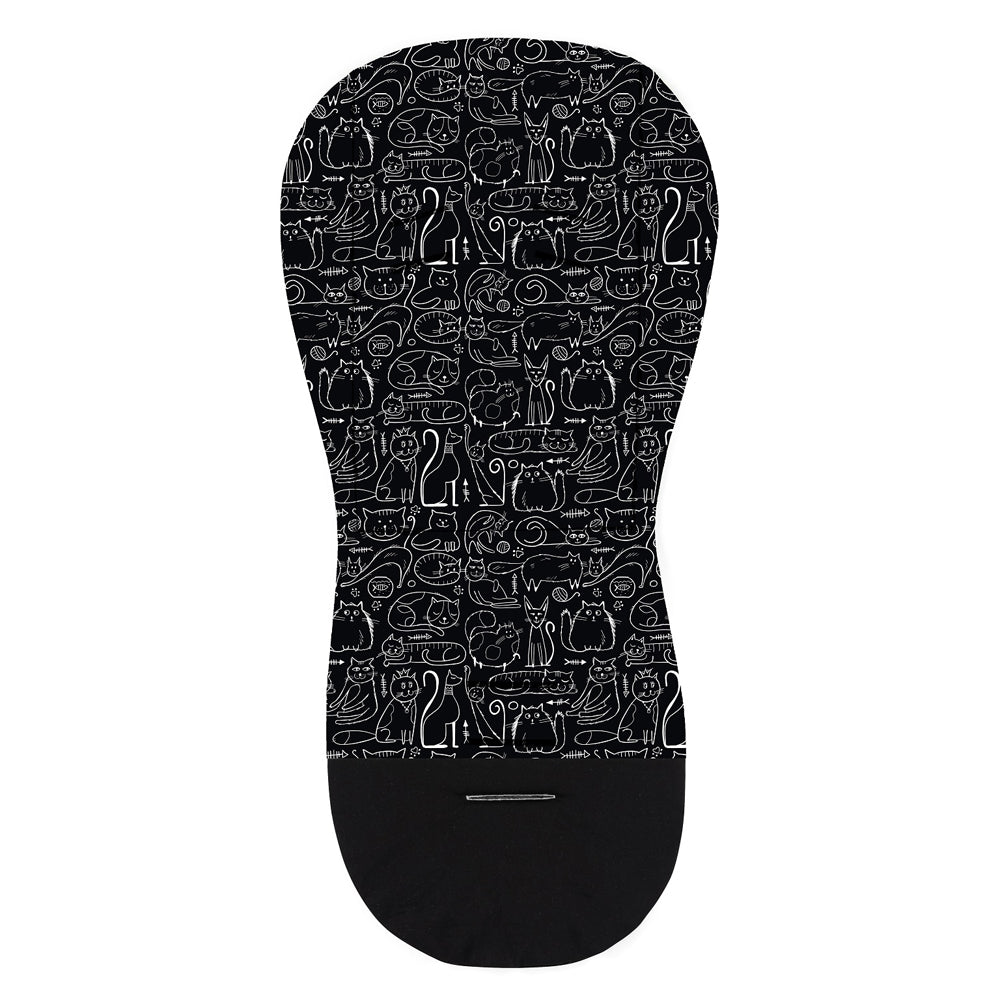 Petite&Mars insertie carucior Foamy 0m+, Black Cats Imagine secundară a produsului