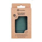 Petite&Mars jucarie de baie si perie silicon Splashy Rocket 6m+ Misty Green