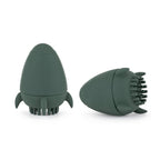Petite&Mars jucarie de baie si perie silicon Splashy Rocket 6m+ Misty Green