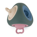 Petite&Mars jucarie dentitie silicon sensory Pop-Up toy Pop Triangle 10m+ Misty Green