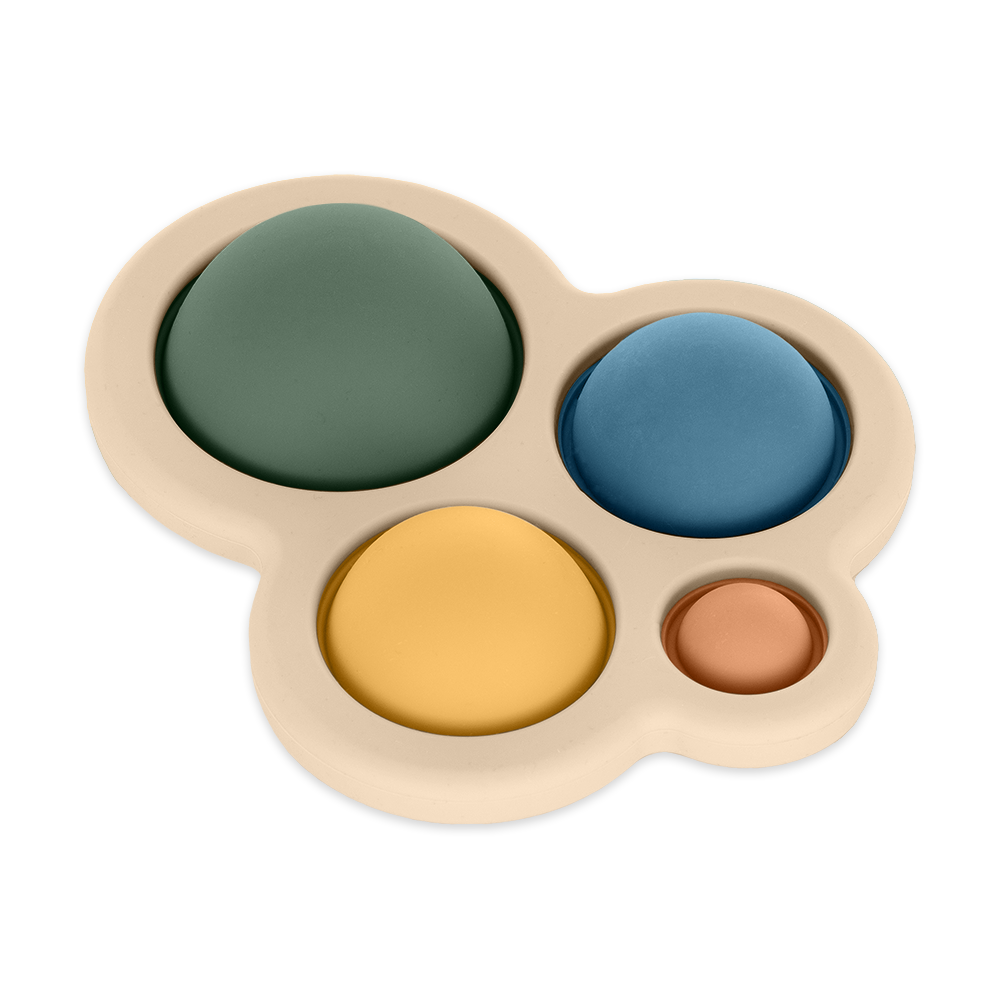 Petite&Mars jucarie silicon Chill Out 6m+ Misty Green Imagine principală a produsului