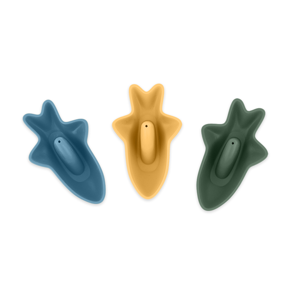 Petite&Mars jucarie silicon de baie 6m+ Sharks