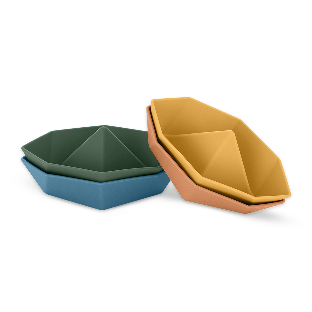 Petite&Mars jucarie silicon de baie 6m+ Ships Imagine principală a produsului