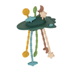 Petite&Mars jucarie silicon senzoriala Crazy Rocket 10m+ Misty Green