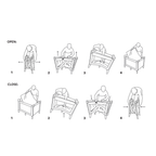 Petite&Mars patut pliabil Koot Lite 120x60 cm Dark Grey