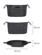 Petite&Mars organizator carucior Pocket Zip 0m+ Black