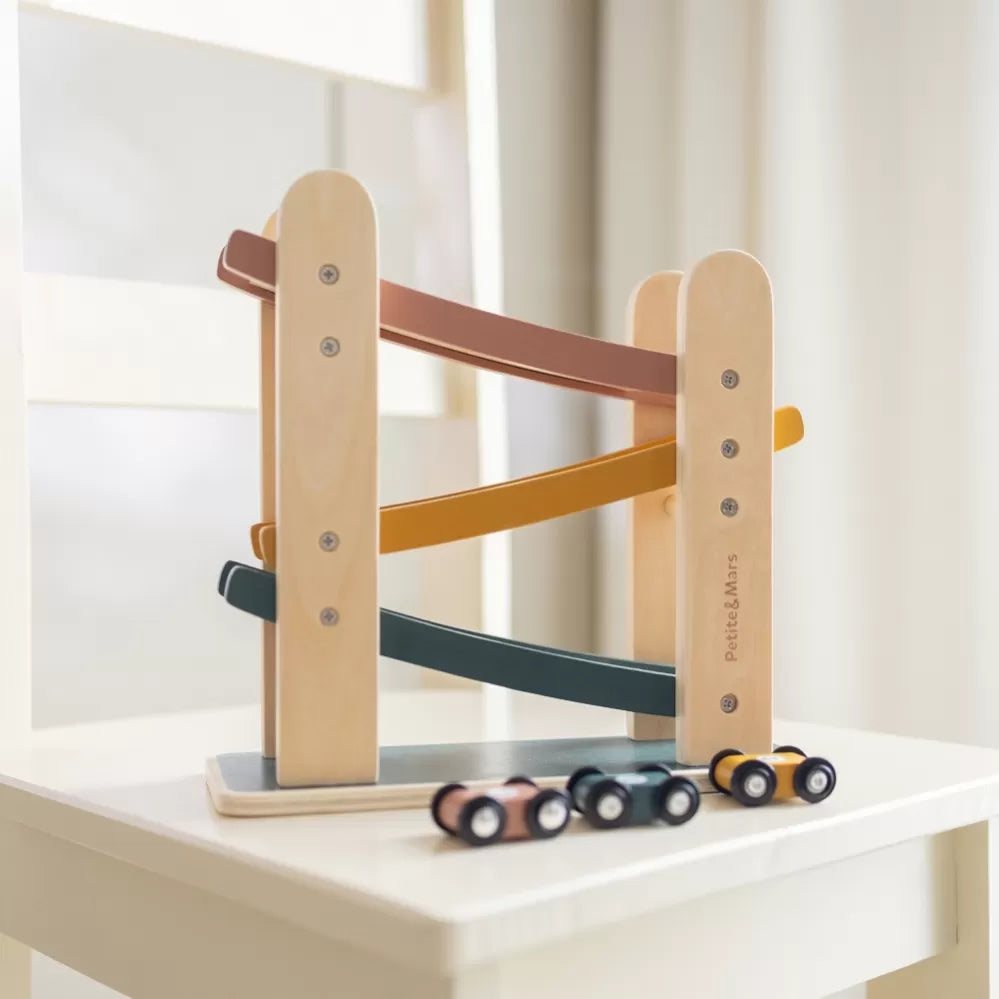 Petite&Mars pista de curse din lemn Milky Way Wood of Mars 18m+