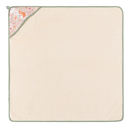 Petite&Mars prosop cu gluga LOULOU din bambus 100x100 cm Rosy Wilderness