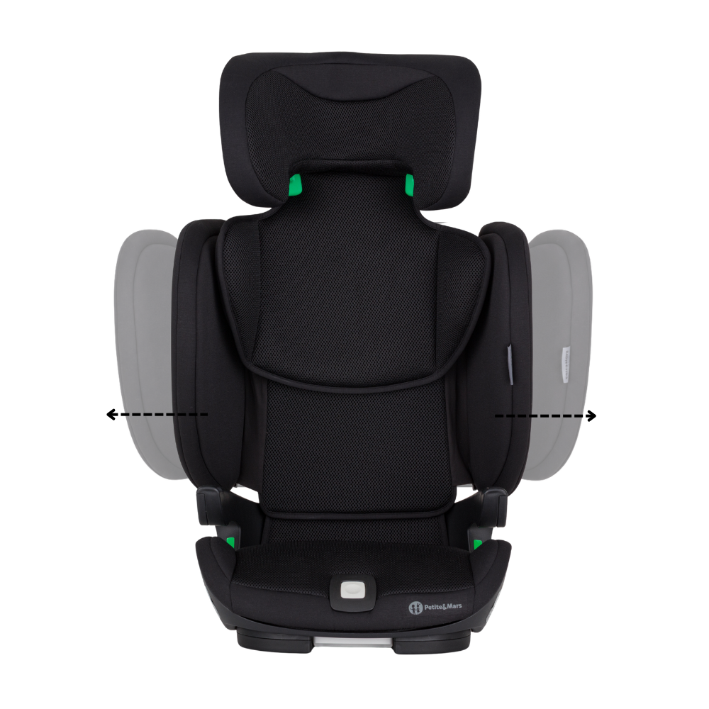Petite&Mars scaun auto Elite Pro i-Size 100-150 cm (15-36 kg) Coal Black Air
