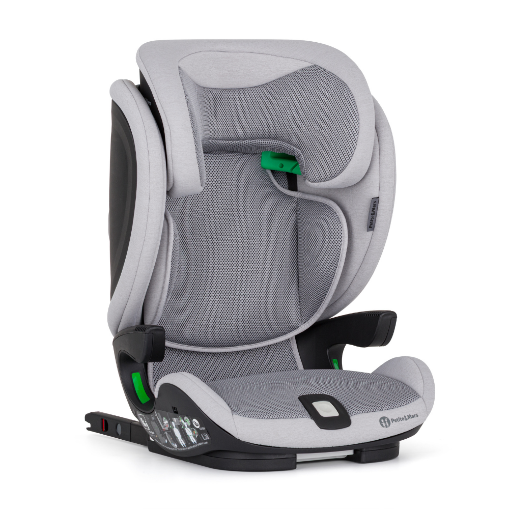 Petite&Mars scaun auto Elite Pro i-Size 100-150 cm (15-36 kg) Gentle Grey Air