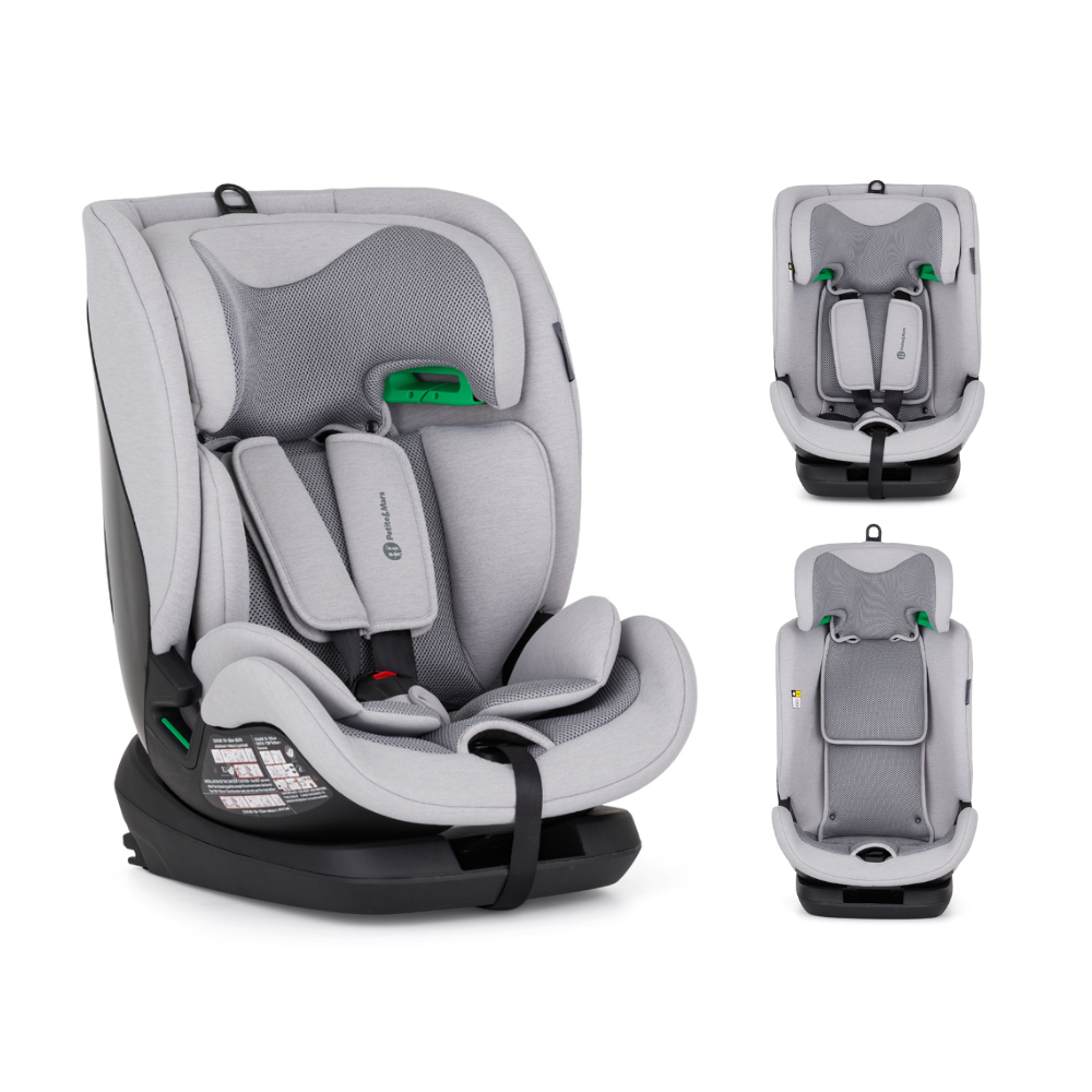 Petite&Mars scaun auto Prime Pro i-Size 76-150 cm (9-36 kg) Gentle Grey Air