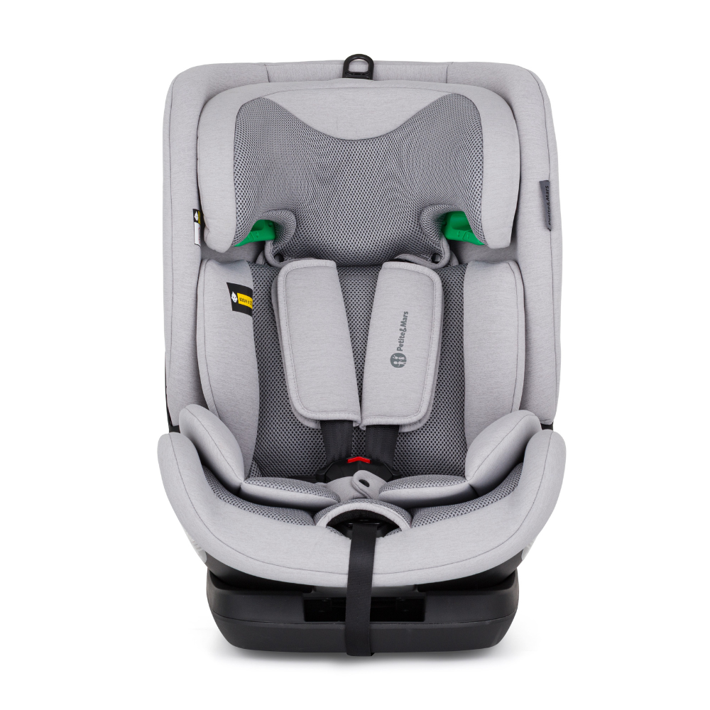 Petite&Mars scaun auto Prime Pro i-Size 76-150 cm (9-36 kg) Gentle Grey Air