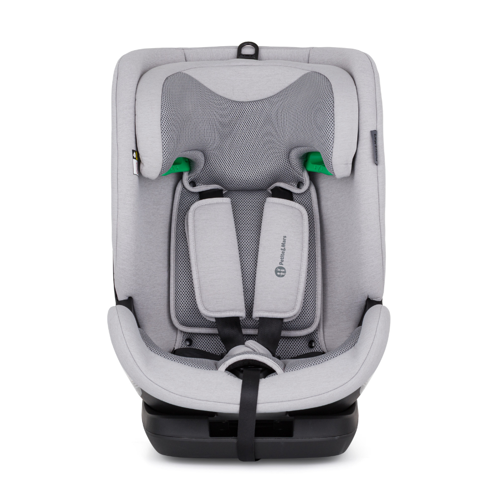 Petite&Mars scaun auto Prime Pro i-Size 76-150 cm (9-36 kg) Gentle Grey Air