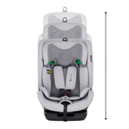 Petite&Mars scaun auto Prime Pro i-Size 76-150 cm (9-36 kg) Gentle Grey Air
