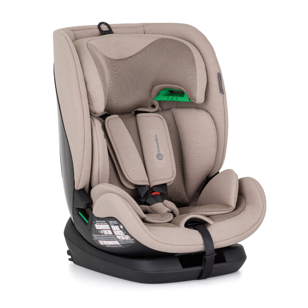 Petite&Mars scaun auto Prime Pro i-Size 76-150 cm (9-36 kg) Tan Brown Air
