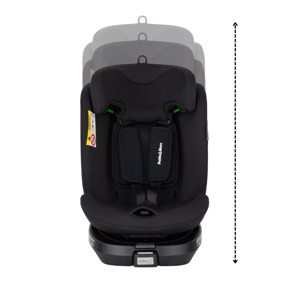 Petite&Mars scaun auto Twistguard Pro i-Size 40-150 cm(0-36 kg) Coal Black Air