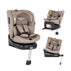 Petite&Mars scaun auto Twistguard Pro i-Size 40-150 cm(0-36 kg) Tan Brown Air