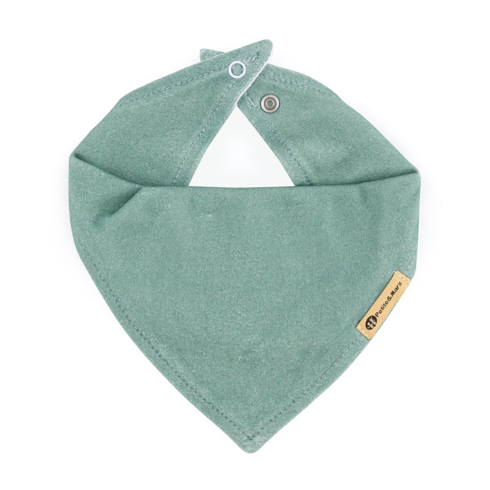 Petite&Mars set 2 bavete LUKE 3m+ Beige Kiwis&Misty Green