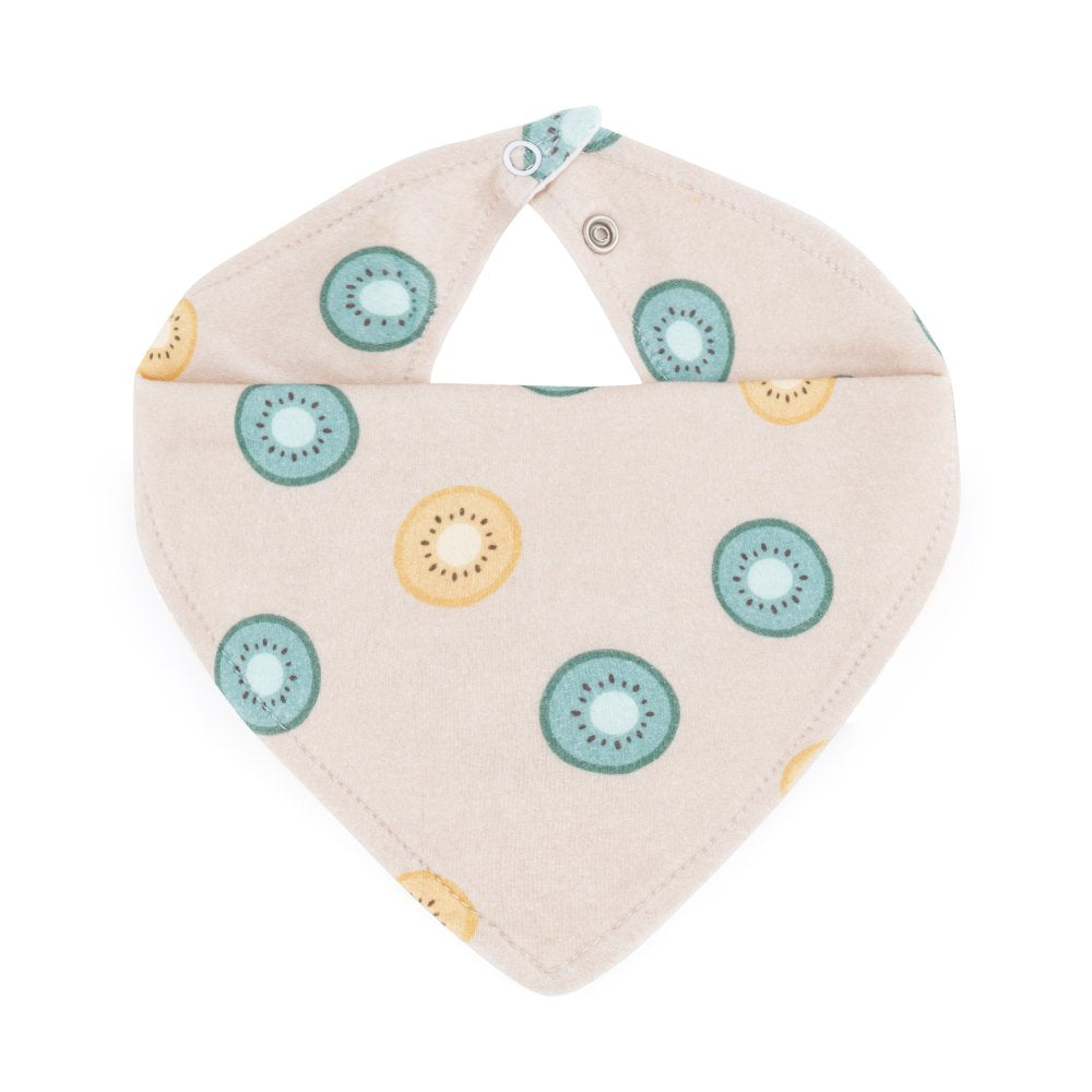 Petite&Mars set 2 bavete LUKE 3m+ Beige Kiwis&Misty Green