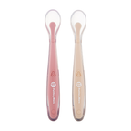 Petite&Mars set 2 lingurite cu suport Take&Match 6m+ Sand-Rose