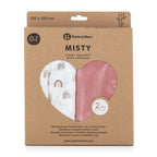 Petite&Mars set scutece bambus 102x102 cm 2 buc Misty Rose Rainbow