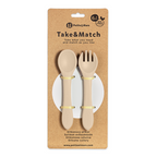 Petite&Mars set tacamuri silicon Take&Match 6m+ Desert Sand