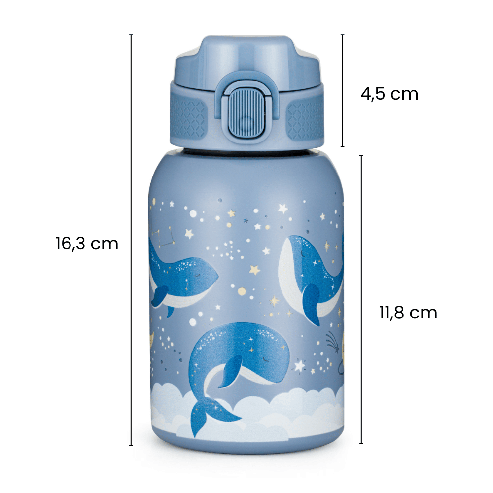 Petite&Mars termos din otel inoxidabil cu pai 350 ml 12m+ Work Zone